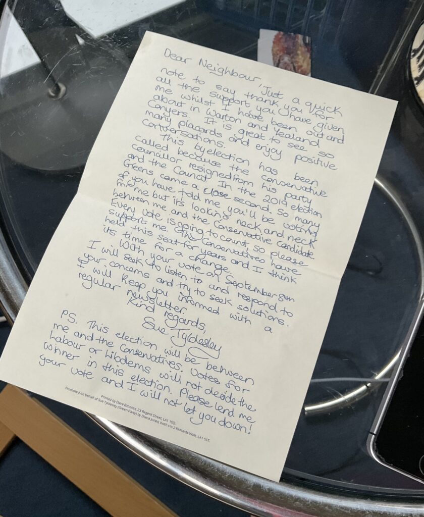 Just a quick note | Whites Writing Whiteness